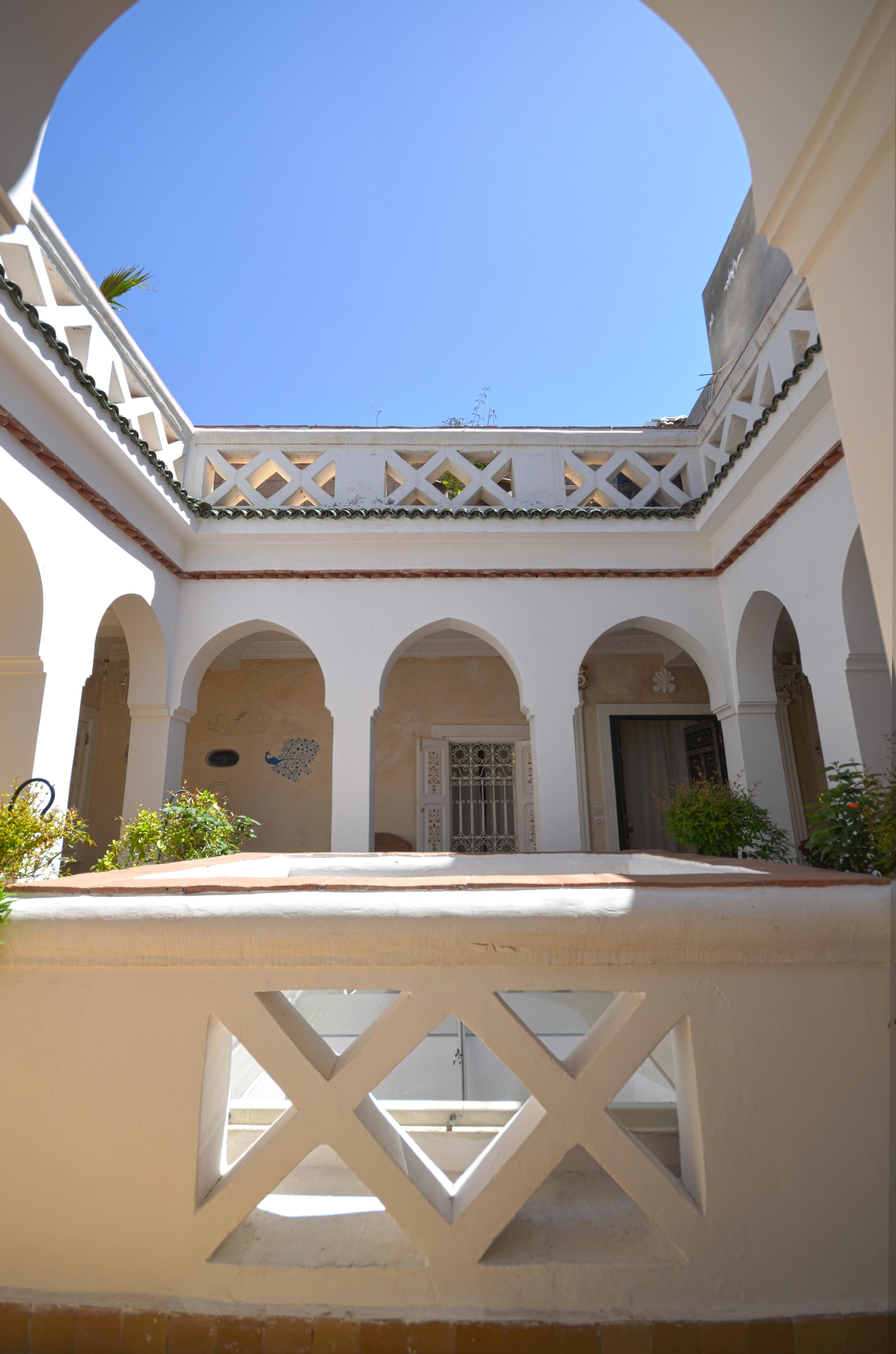 Riad Palais Des Princesses & Spa Marrákes Kültér fotó The courtyard of the palace